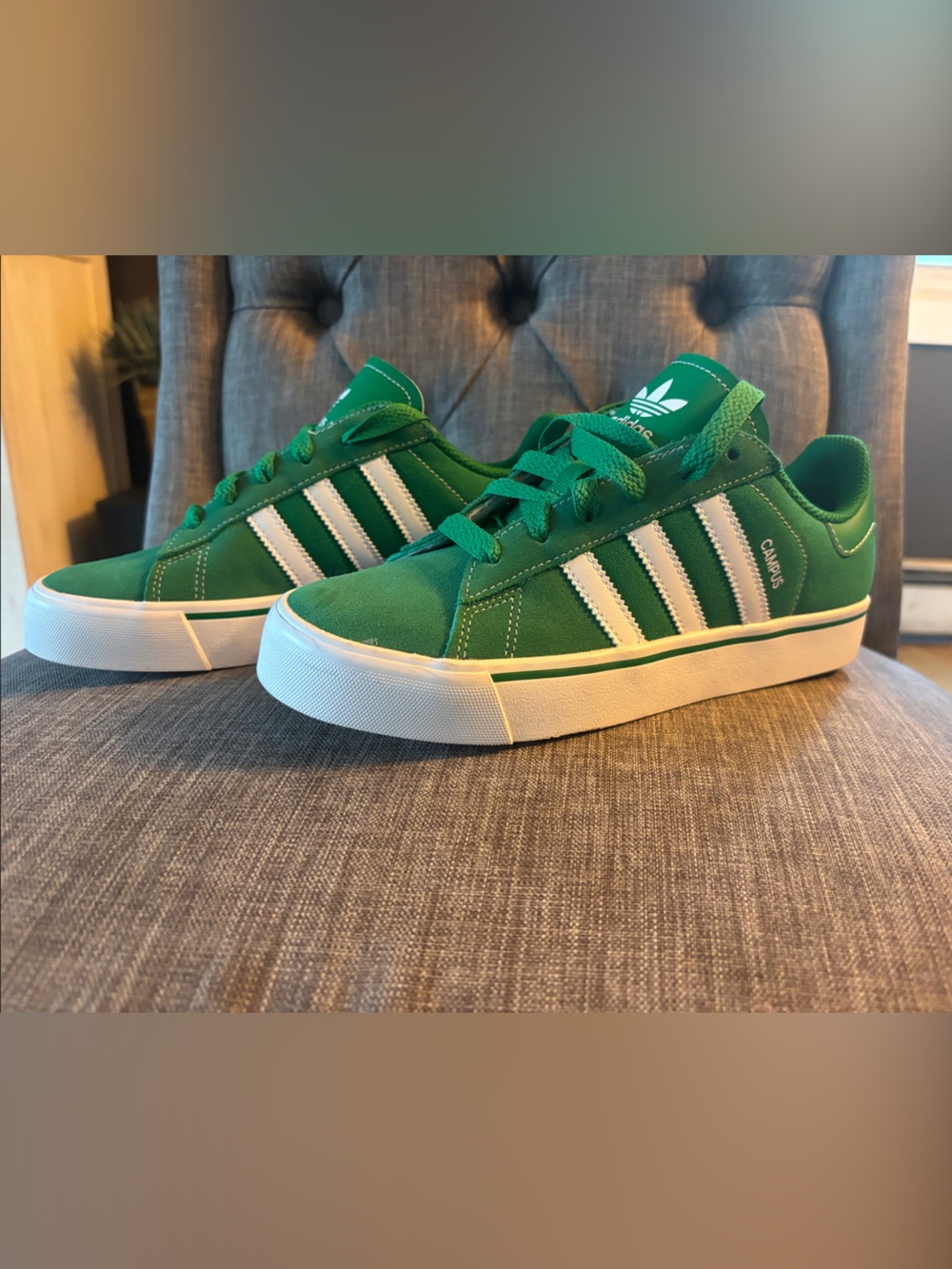 adidas Green and White Women's Sneakers